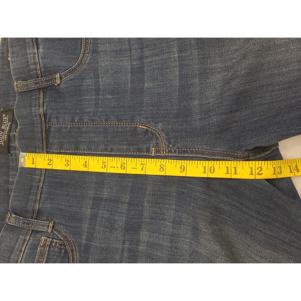 Judy Blue Stretch Jeans Jeggings Sz 13/31 Dk Wash Hi Rise Slim Fit Bootcut - Picture 8 of 10